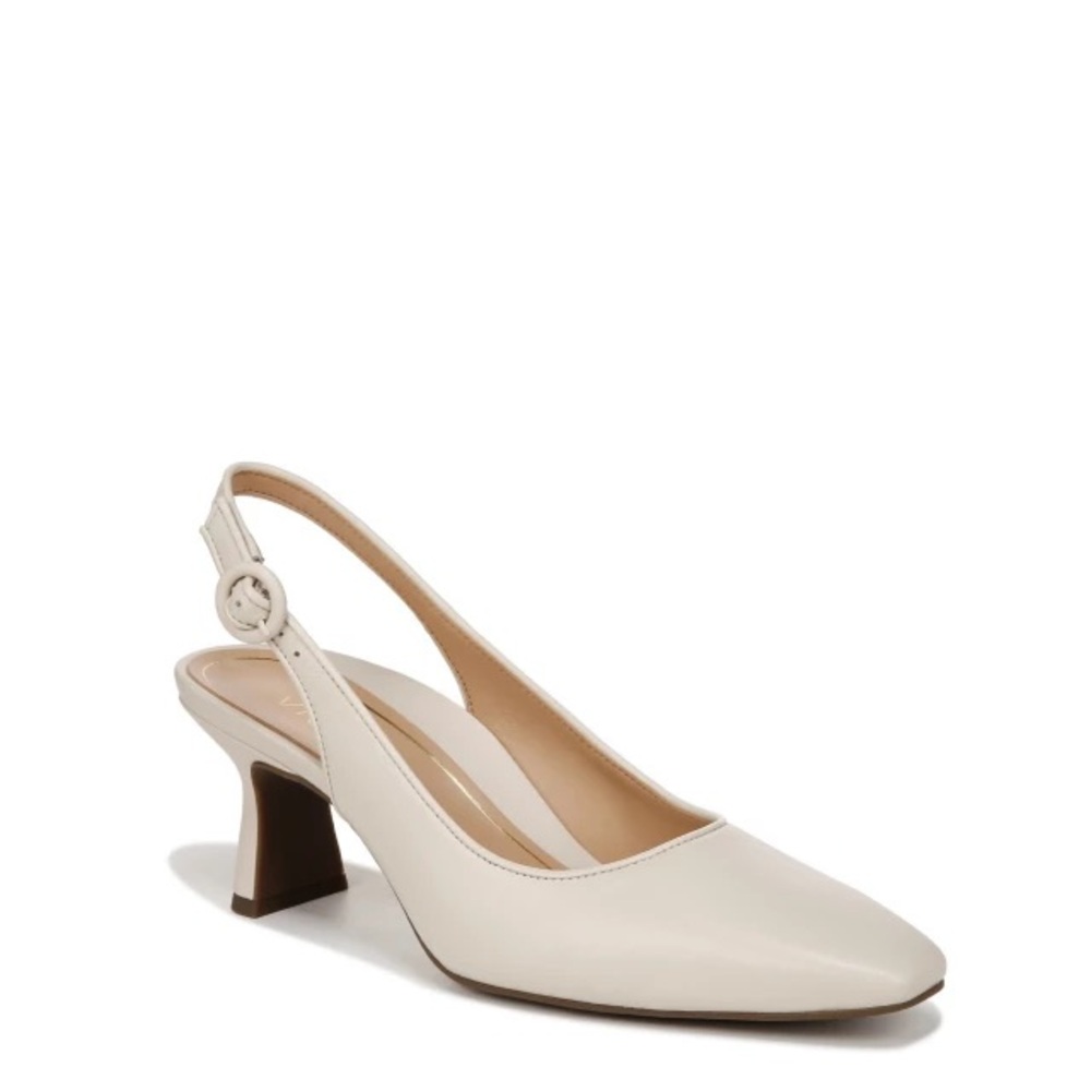 Vionic Women’s Cream Slingback Low Heel Pumps